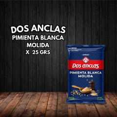 PIMIENTA BLANCA MOLIDA DOS ANCLAS 25G