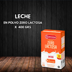 LECHE EN POLVO ZERO LACTOSA X 400 GRS (LA SERENISIMA)