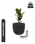 Maceta Redonda Prisma Plomo 35x28cm Liviana Resistente Uv - tienda online