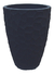 Maceta Conica Estilo Prisma Plomo 53x76cm Liviana Resistente