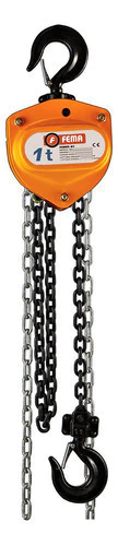 Aparejo Elevador Manual A Cadena 2 Toneladas 3 Metros Fema