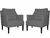 Kit 2 Poltronas Decorativa Stefanie Suede - loja online