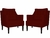 Kit 2 Poltronas Decorativa Stefanie Suede - loja online