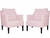 Kit 2 Poltronas Decorativa Stefanie Suede na internet