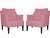 Imagem do Kit 2 Poltronas Decorativa Stefanie Suede