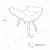 Puff Retangular Decorativo Emilia Barca Suede - Mazzero Decor