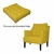 Poltrona Decorativa Stefanie Couro - comprar online