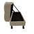 Recamier Baú Luis Xv Capitonê Retrô 140cm Suede - comprar online