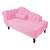 Recamier Divã Larissa Lado Direito Couro - Mazzero Decor