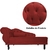 Recamier Divã Larissa Lado Direito Suede - Mazzero Decor
