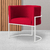 Imagem do Kit 2 Poltronas Decorativa Luana Base Branca Linho