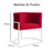 Kit 2 Poltronas Decorativa Luana Base Branca Veludo - loja online