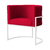 Kit 2 Poltronas Decorativa Luana Base Branca Linho - Mazzero Decor