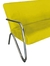 Namoradeira Decorativa Bela Suede Braço Cromado na internet