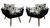Kit 2 Poltronas Decorativa Opala Suede Estampado - loja online