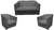 Kit Namoradeira + 2 Poltronas Biane Suede - loja online
