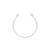 Pulseira Riviera 4 Garras 2mm Tam17