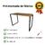Mesa Escrivaninha Home Office Estilo Industrial 100% Mdf com Carregador por indução embutido - loja online