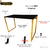 Imagem do Mesa Escrivaninha Home Ofice Industrial 100% MDF