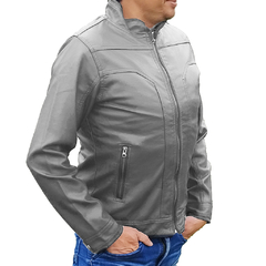CHAQUETA IMITACIÓN CUERO Con ovejero