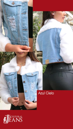 Torera Jean combinada mujer - Scultural jeans