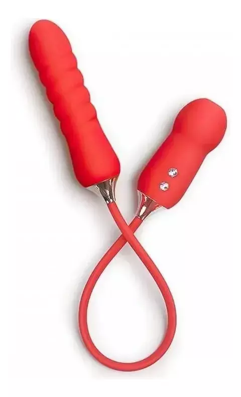 Vibrador de Ponto G e Clitóris com Pulsação e Impulso - Cathy