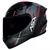 Capacete ASX City Storm brilho preto/cinza/vermelho