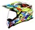 CAPACETE CROSS VISION GLASS PRISM AM AZ VERM - comprar online