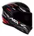 Capacete ASX City Start – Preto/Vermelho/Cinza – Brilho Premium - GALDINO MOTOS PEÇAS