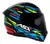 CAPACETE ASX CITY ARROW BRILHO PTO/AZ/AM/ 58 na internet