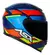 Capacete ASX Eagle Fast Fosco – Azul/Vermelho - GALDINO MOTOS PEÇAS