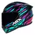 Capacete ASX City Arrow – Preto/Tiffany/Roxo na internet