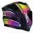 Capacete Asx City Storm Brilho Preto Colorido - GALDINO MOTOS PEÇAS