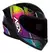 Capacete Asx City Storm Brilho Preto Colorido