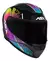 Capacete Asx City Storm Brilho Preto Colorido na internet