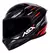 Capacete ASX City Start – Preto/Vermelho/Cinza – Brilho Premium