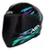 Capacete ASX City Arrow – Preto/Tiffany/Roxo - comprar online