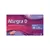Caja de 10 tabletas Allegra D 60 mg / 25 mg, antihistamínico + descongestionante de 12 h para aliviar alergias y congestión nasal. Tableta bicolor blanco‑tostado con marca “06/012D”.