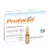 Imagen de ampolla de Profenid 100 mg/2 ml (ketoprofeno solución inyectable), disponible en caja x 6 ampollas o ampolla suelta fraccionada, utilizada para el alivio de dolor inflamatorio agudo, especialmente reumatológico y postoperatorio, bajo fórmula méd