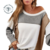 Remera manga larga con cuello redondo combinado - Raices Etnicas