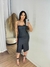 Vestido couro fake com zíper - comprar online