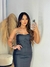 Vestido couro fake com zíper - Estilo mara store