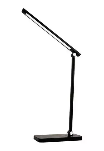 Velador Led Tactil Dimeable Carga Inalambrica Pluton Negro Macroled - comprar online