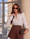 Camisa Crepe Floral