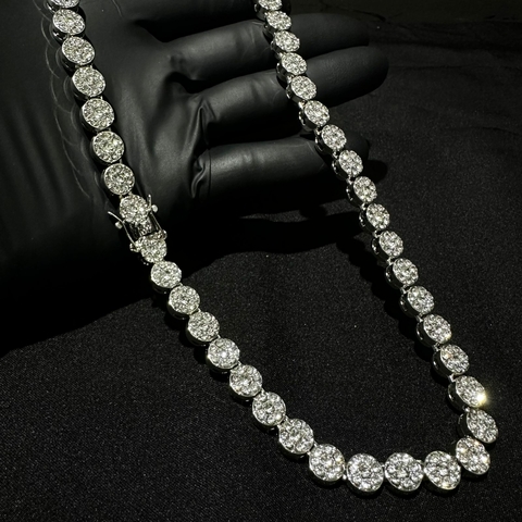 CORRENTE MOISSANITE - CRAVEJADA - ICE