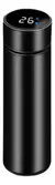 Garrafa Térmica Inox Inteligente Termômetro Digital 500ml Cor:Preto - comprar online