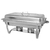 Rechaud Retangular 2 Cubas Inox 9 Litros Banho Maria Buffet (6399)