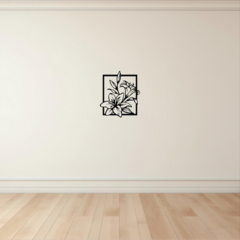Cuadro Flor Artesanal Mdf Calado - comprar online