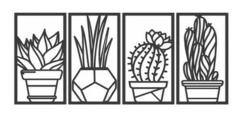 Cuadriptico Cactus 2 Mdf Calado en internet