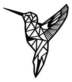 Cuadro Colibrí Geométrico Mdf Calado en internet